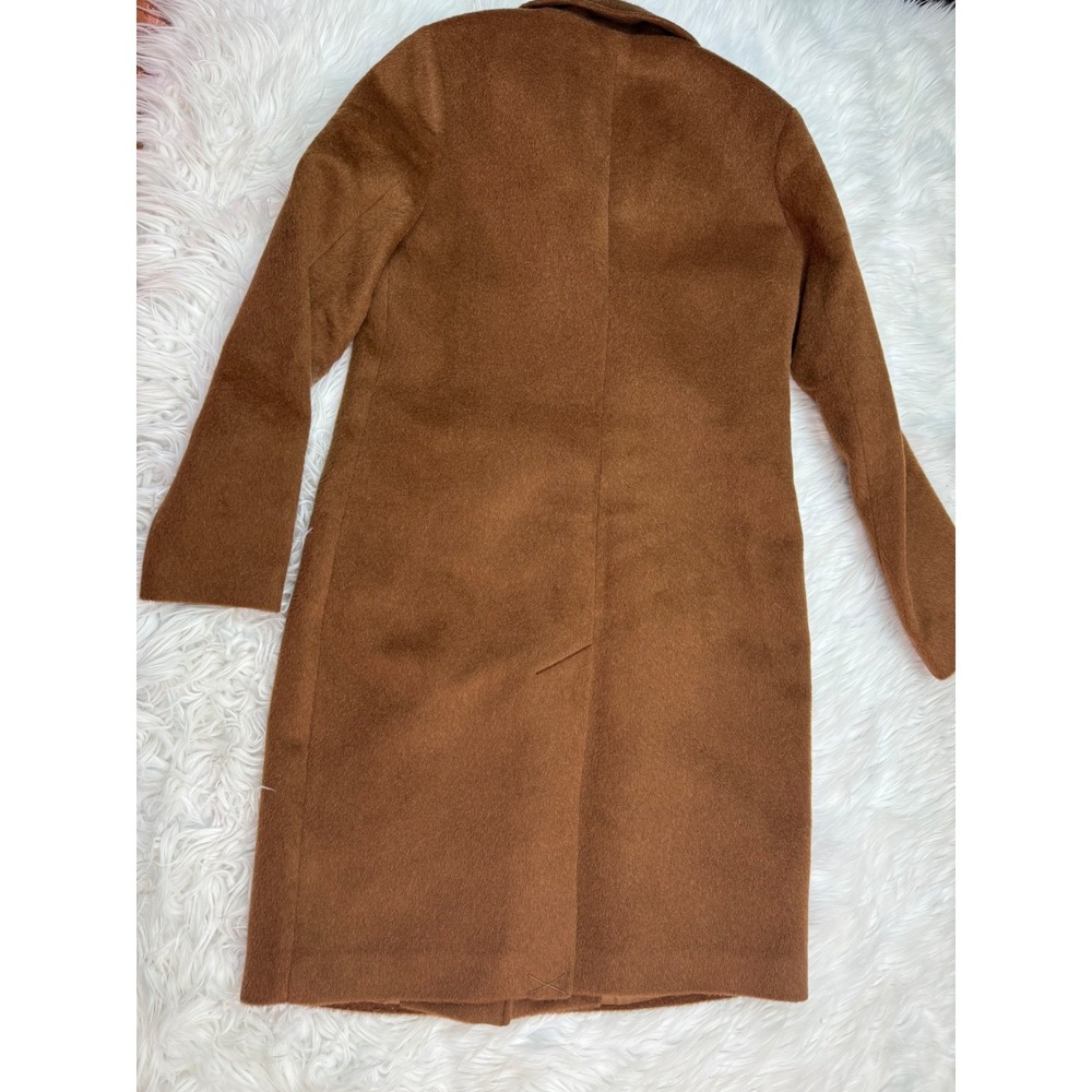 Quince Italian Wool Camel Hair Single Breasted Midi Coat Women's XS NWT - Picture 16 of 16